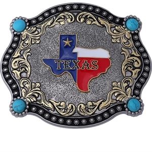 New Western Texas Belt Buckle 3.5×2.75 Fits 1.5 Belts.